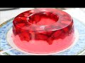 GELATIN DESSERT WITH STRAWBERRIES SUPER EASY RECIPE CHRISTMAS DESSERT