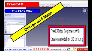 FreeCAD for beginners #48 Creating a hook from beginning to printing #freecad #cad #design #makers