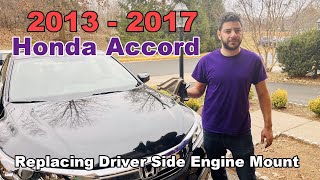 DIY 2013 2014 2015 2016 2017 Honda Accord 2.4L Replacing Upper Driver Side Transmission Engine Mount