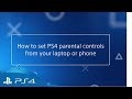How To: Set PS4 parental controls | PlayStation