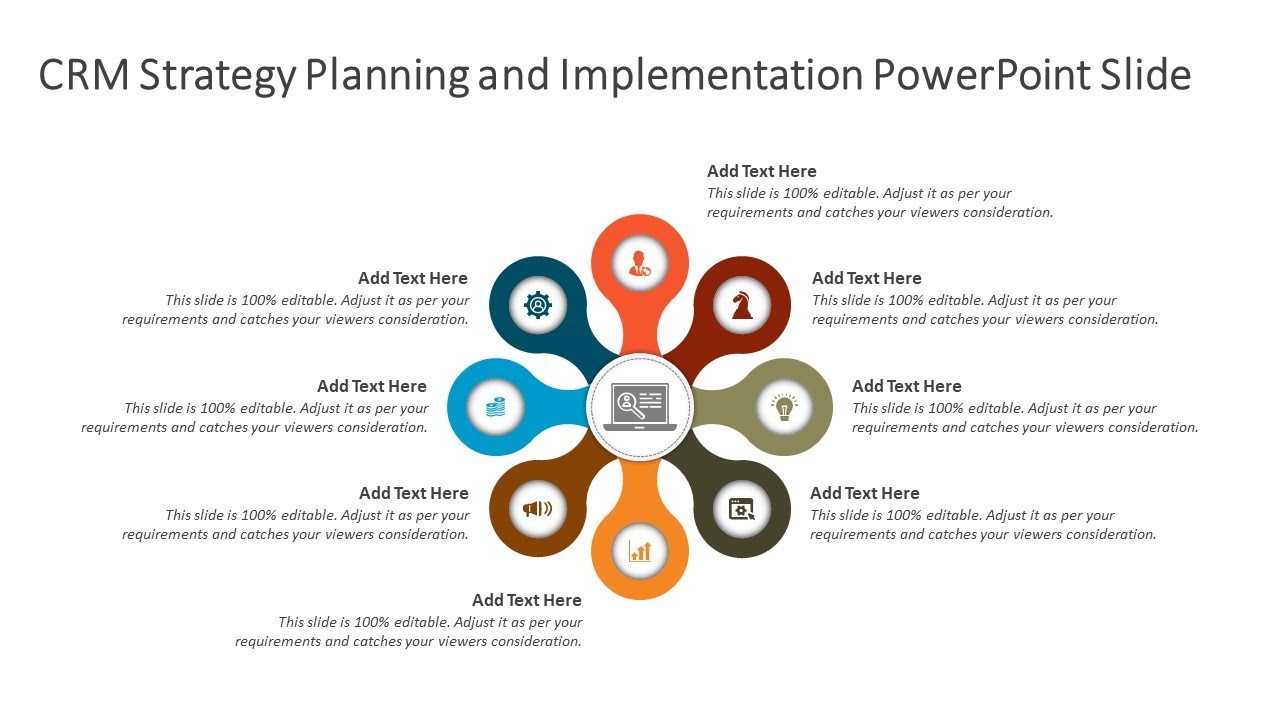 CRM Strategy Planning and Implementation PowerPoint Slide | CRM Slides | Kridha Graphics