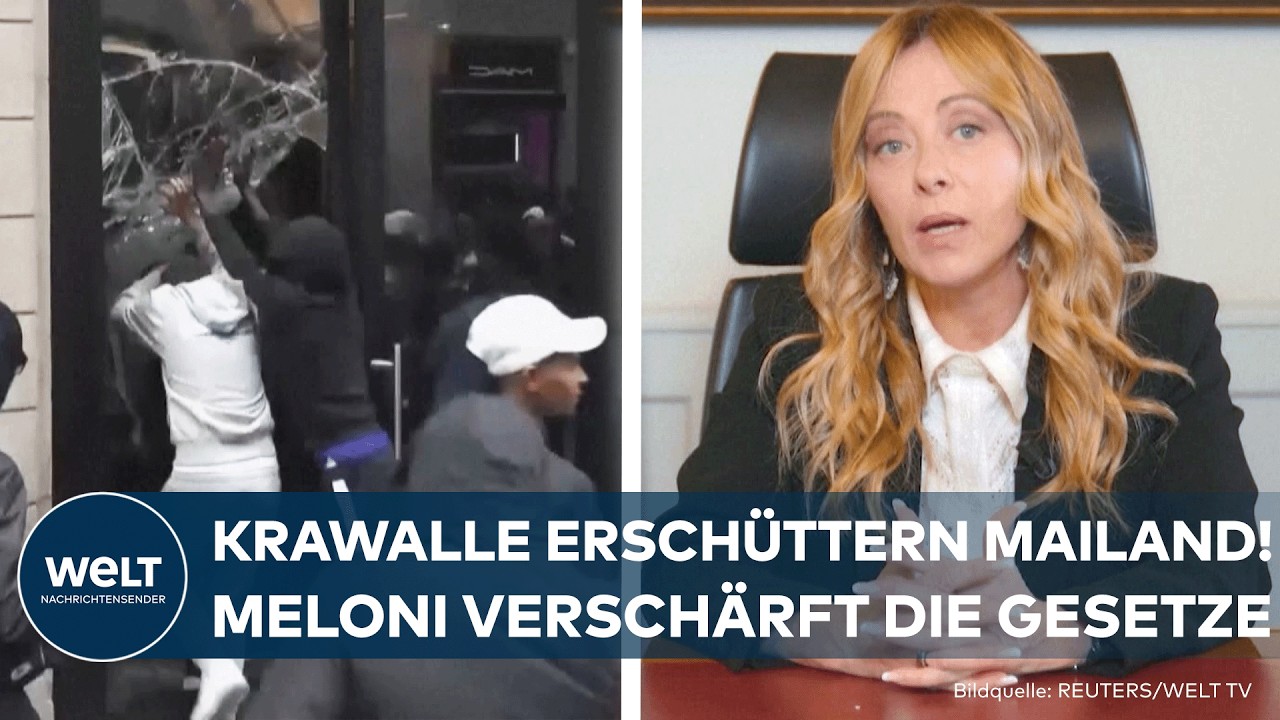 KRAWALLE IN MAILAND: Meloni greift durch! 500 zusätzliche Soldaten und härtere Strafen!