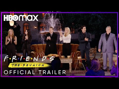 Friends title card from trailer with bold typography, used to illustrate the soundtrack era