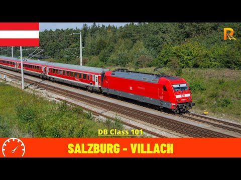 Führerstandsmitfahrt Salzburg - Villach Hbf (Österreich) Aus Sicht des Lokführers 4K