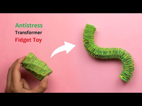 How to Make Antistress Transformer Fidget Toy | Easy Origami Step by Step on 92 Crafts