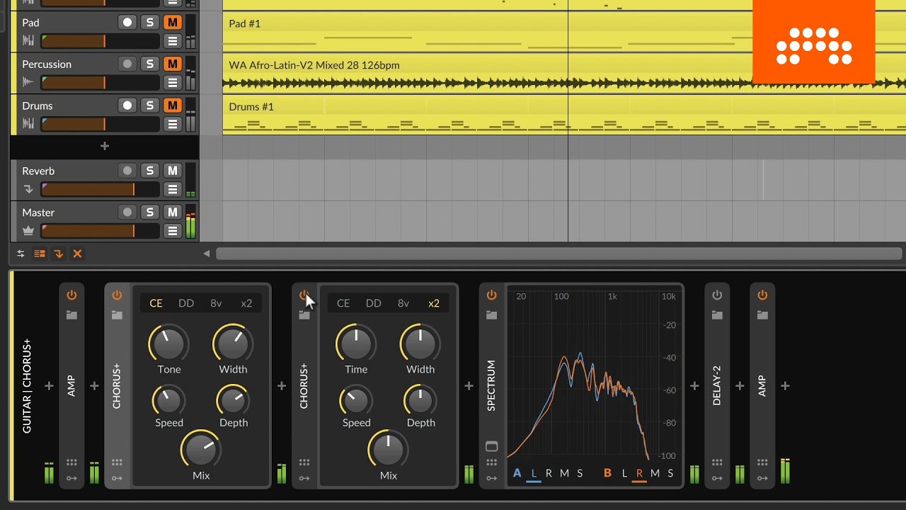 Chorus+ / Flanger+ / Phaser+: New Audio FX in Bitwig Studio 4.2