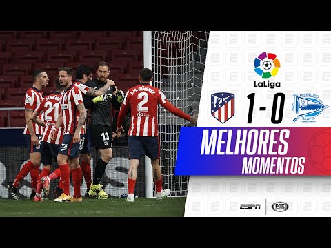 GOL 500 DE SUÁREZ E OBLAK PEGANDO PÊNALTI! Melhores momentos de Atlético de Madrid 1 x 0 Alaves