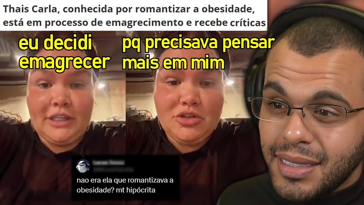 THAIS CARLA VIRA FITNESS, EMAGRECE 30KG, É CHAMADA DE HIPÓCRITA E PARTE PRA CIMA DE GORDOS