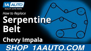 How to Replace Serpentine Belt 06-11 Chevy Impala