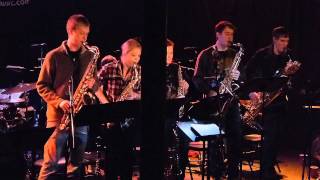 "Silent Night" - UNI Jazz Band One saxophone quintet, 05-Dec-2013