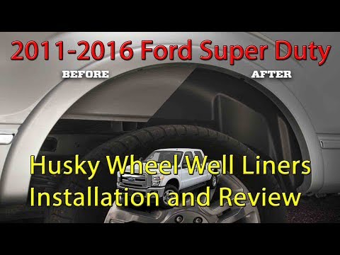 2011-2016 F-250 F-350 Husky Liners Wheel Well Guards Installation and Review P/N 79111