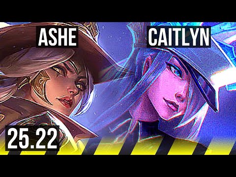 ASHE & Thresh vs CAITLYN & Xerath (ADC) | EUW Master | 25.22