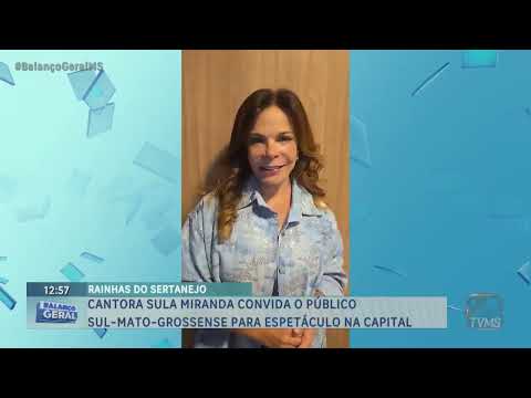 Cantora Sula Miranda convida o público sul-mato-grossense para espetáculo na Capital
