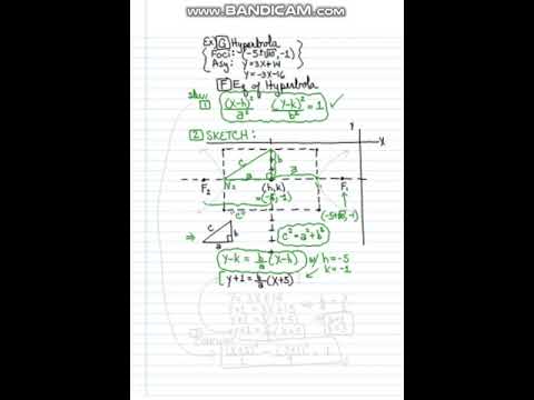Find Hyperbola equation Given foci, asy's