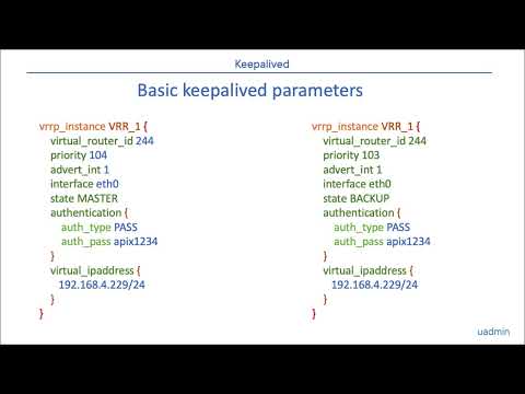 Linux HA with keepalived