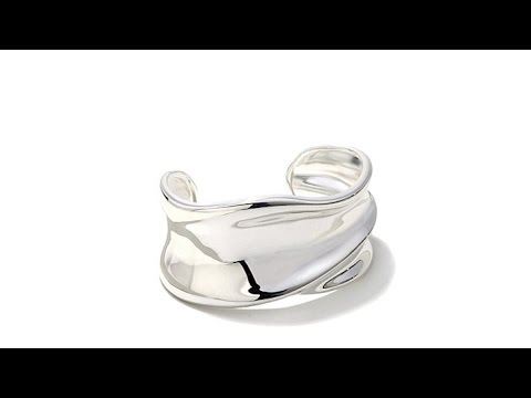 Sevilla Silver Wavy Cuff Sterling Silver Bracelet