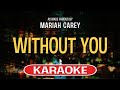 Without You Mariah Carey Karaoke Version With Lyrics Instrumental