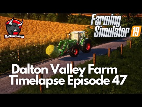 Making hay bales! | Dalton Valley Farm |Farming Simulator 19|Timelapse Episode 47