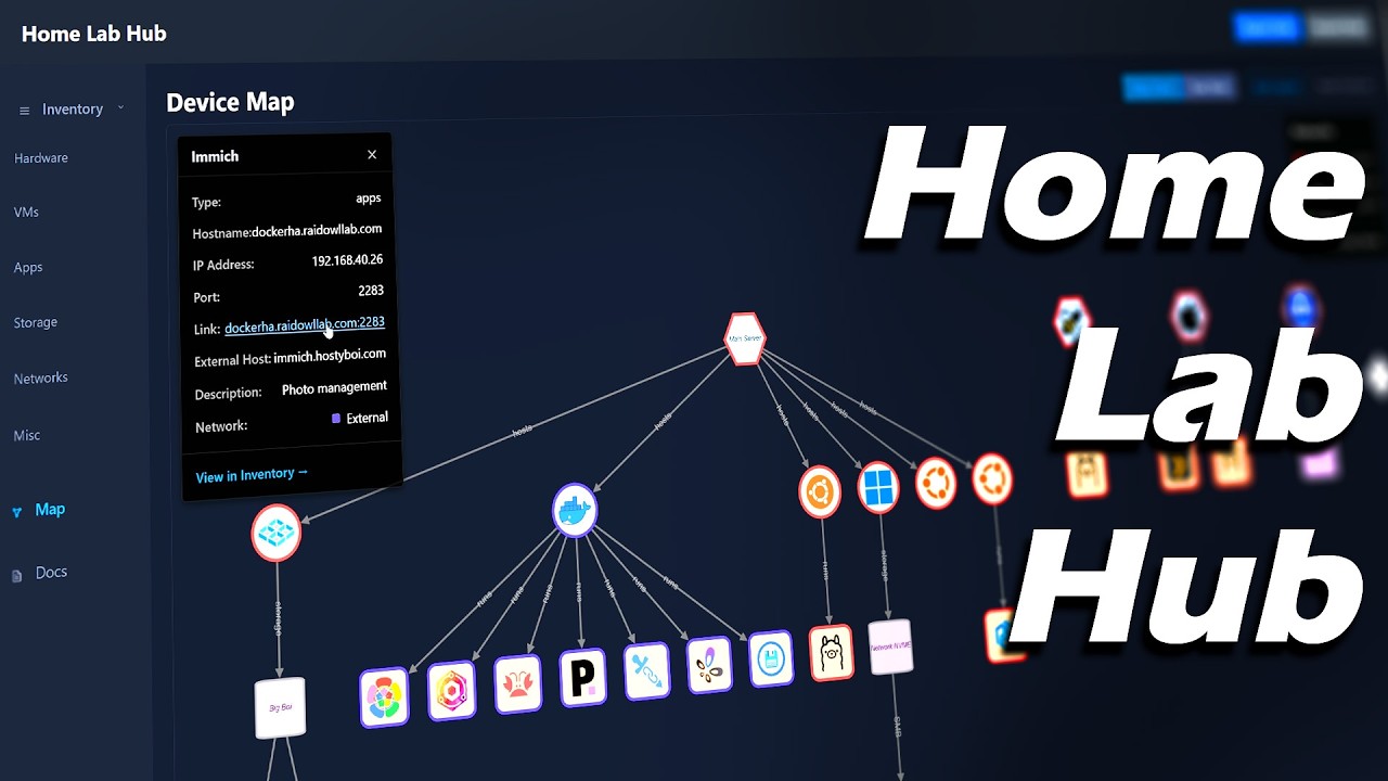 Simple Home Lab Mapping