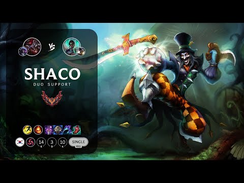 Shaco Support vs Karma - KR Grandmaster Patch 14.4