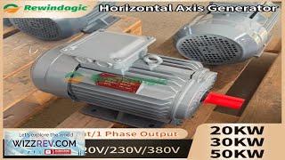 Download the video "20KW 30KW Permanent Magnet Generator 220V 230V 380V 400 RPM Dynamo 20000W"