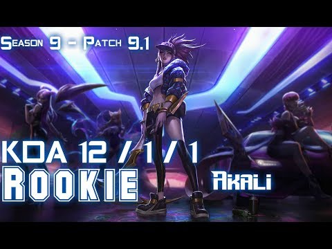 Rookie AKALI vs VLADIMIR Mid - Patch 9.1 KR Ranked