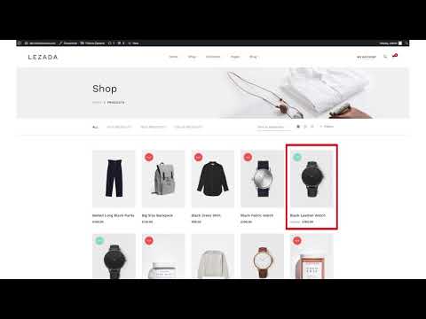 Lezada WooCommerce Theme Backend Demo