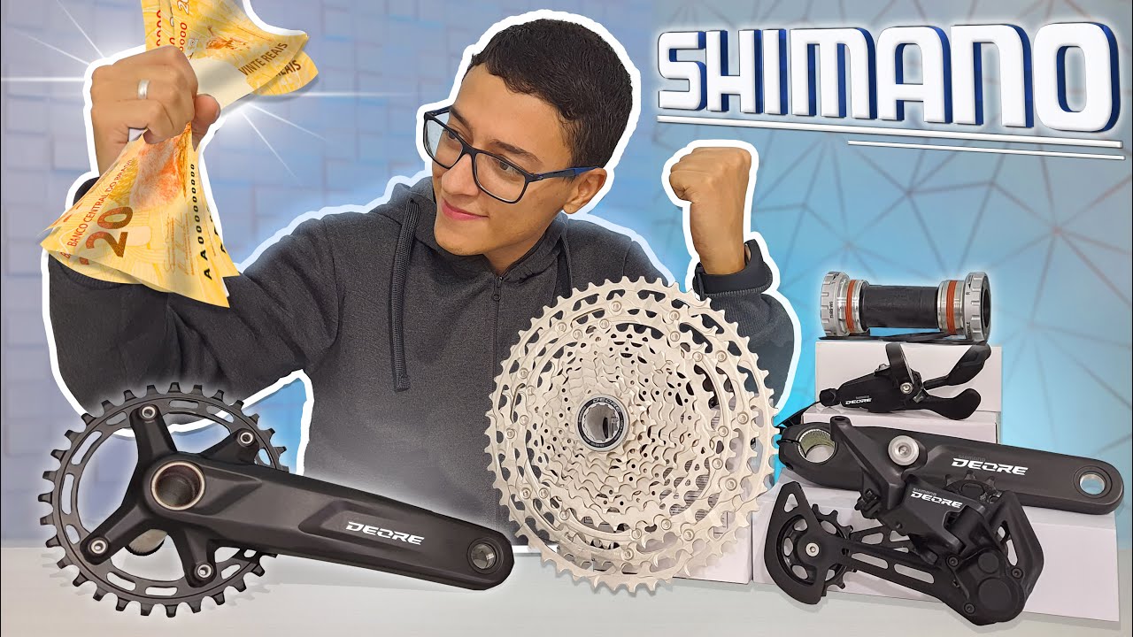 Grupo completo COROA ÚNICA mais Barato da SHIMANO! Comprei o DEORE M5100 de 11v