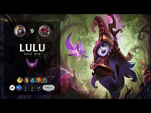 Lulu Mid vs Katarina - KR Master Patch 12.9