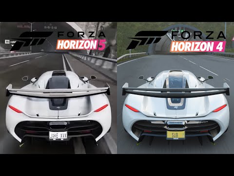 Forza Horizon 5 VS Forza Horizon 4 Koenigsegg Jesko Sound Comparison