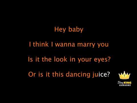 Bruno Mars   Marry You Karaoke Version