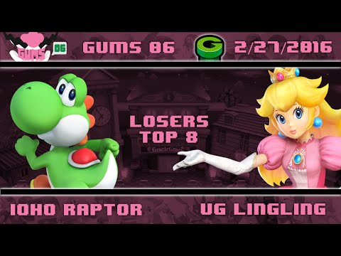 GUMS06 Singles (Top 8) - iQHQ Raptor (Yoshi) vs UG Lingling (Peach)