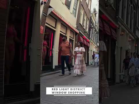 Amsterdam Red Light District Window shopping #streetsofamsterdam #amsterdambynight #beyondamsterdam