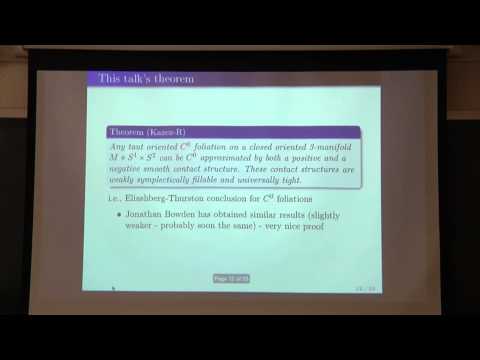 Approximating codimension one foliations of 3-manifolds (GGD/GEAR Seminar)