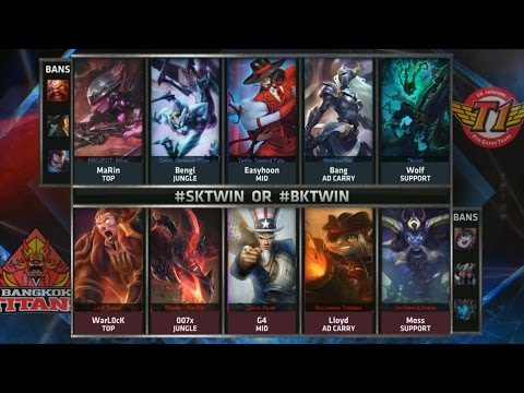 SKT vs BKT Highlights - SK TELECOM T1 vs BANGKOK TITANS - S5 WORLDS 2015 GROUP STAGE
