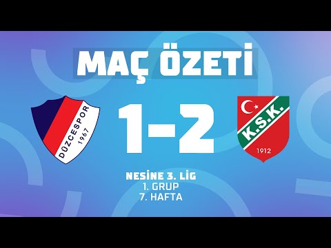 MAÇIN ÖZETİ | Nesine 3. Lig 1. Grup | Düzce Cam Düzcespor 1-2 Karşıyaka