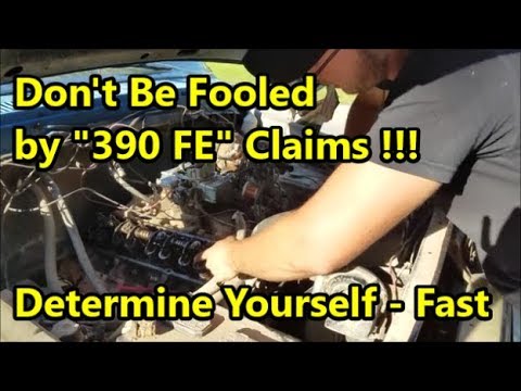 Ford 360 or 390 FE Engine? - How to Tell the Difference in 5 Minutes