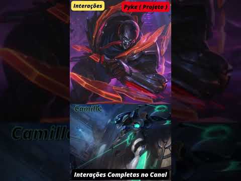 Interações #4 Pyke " Projeto " #falas #interações #pyke #shorts #fiora #leona #yasuo #warwick #jclol
