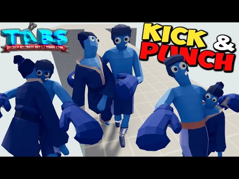 Kick & Punch! Taekwondo + Boxer vs Every Faction - TABS LEGACY UPDATE MODS GAMEPLAY