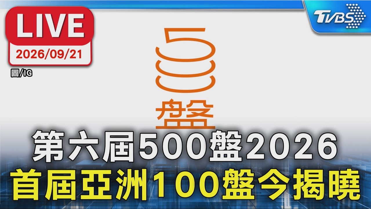 第六屆500盤2026 首屆亞洲100盤今揭曉｜LIVE