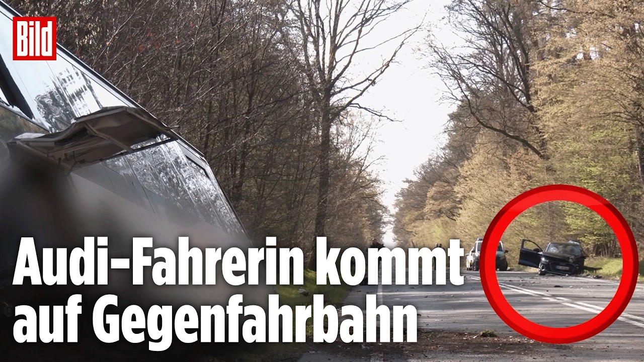 Tödlicher Unfall: Bus-Insassin stirbt nach Crash mit Audi