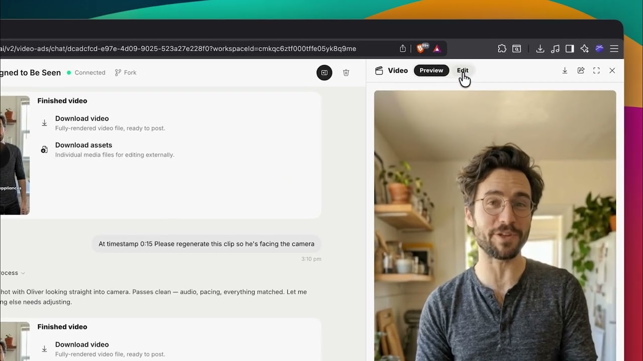 Edit your agentic video ads
