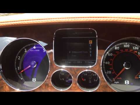 Part of a video titled Bentley Continental Jack Mode use before lifting or replacing a Tire or ...