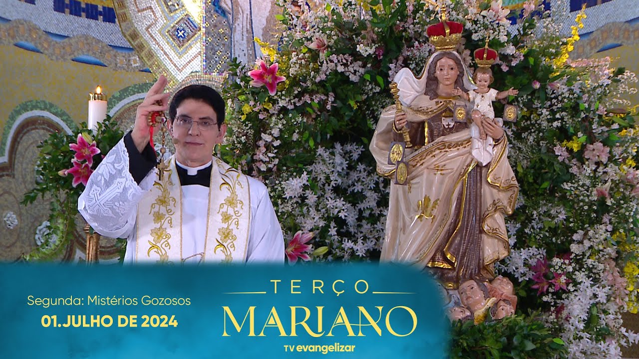 Segunda-Feira: Mistérios Gozosos | Terço Mariano com @PadreManzottiOficial | 01/07/24