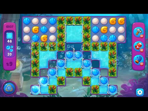 Fishdom 6937 Super Hard Level - 9 moves - NO BooSTERS