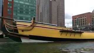 preview picture of video 'Exclusive: 2nd Boston Tea Party ship Eleanor arrives in Boston's Fort Point Channel'