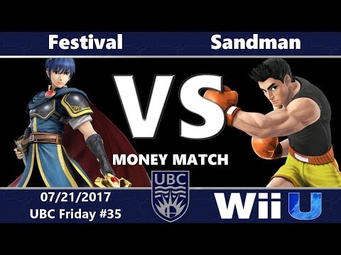 UBC Friday #35: Money Match - Festival (Marth) vs Sandman (Little Mac, Cloud)