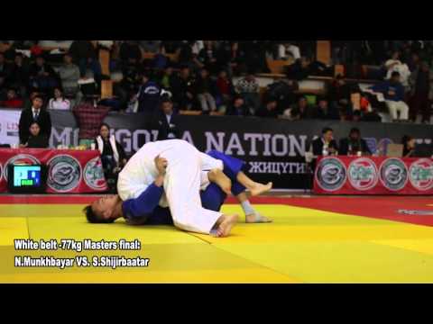 White belt -77kg masters final: N.Munkhbayar vs S.Shijirbaatar