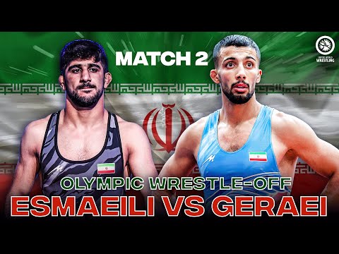 Paris 2024 Wrestle-Off Match 2: Mohammadreza GERAEI (IRI) vs Saeid ESMAEILI LEIVESI (IRI)