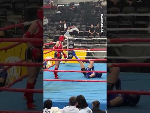 Milli Sporcumuz Zehra Doğan, Rakibini Bir Tekmeyle Yerle Bir Etti